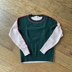 Boden Two Tone Cashmere Blend Sweater